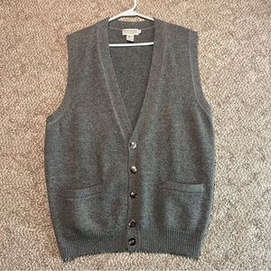 Vintage Banana Republic Men’s Wool Button Front Vest Size Large